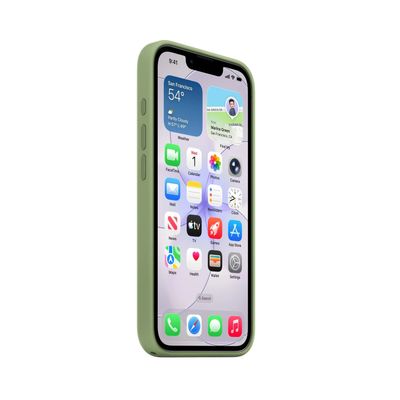 Apple Husa Silicon cu MagSafe pentru IPhone 17e Light Moss