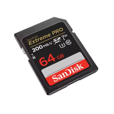 SanDisk Extreme PRO Card de Memorie SD 64GB SDXC UHS-I Class 10 U3 V30 + 2 Ani RescuePRO Deluxe