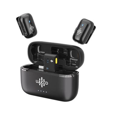 [Pachet] Luucco MiniPods-K2 Microfon Wireless 2 TX + 1 RX USB-C Negru + SmallRig 3509 Simorr VK-30 Vigor Kit Vlog