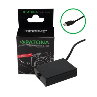 Patona Premium Adaptor Baterie cu Intrare USB-C pentru Canon LP-E10 LPE10 EOS 1100D