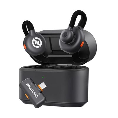 Resigilat: Hollyland LARK M2S USB-C Sistem Wireless Microfon Duo Space Gray - RS125084442-4