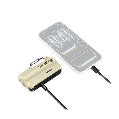 SmallRig 6088 Kit Baterie Portabila si Incarcator 5000 mAh pentru 21700 Maro