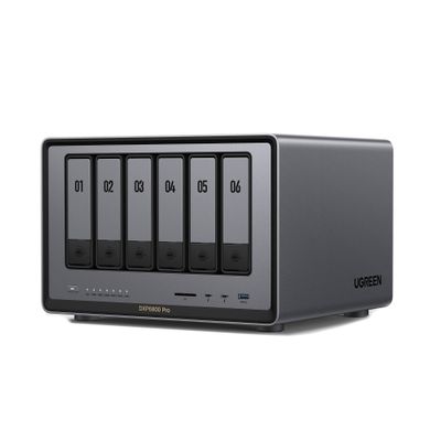 Ugreen NASync DXP6800 Pro Network Attached Storage (NAS) cu procesor i5 1235u 10-Core 8GB DDR5 6-Bay