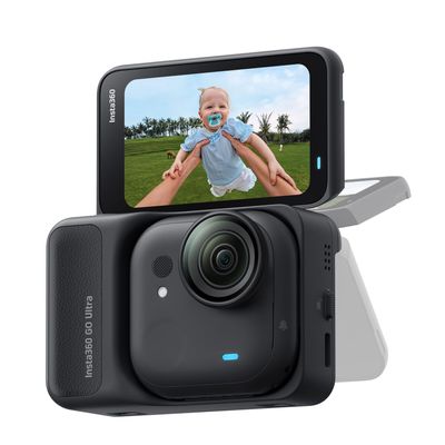 [Pachet] Insta360 GO Ultra Standard Bundle Midnight Black + Lexar Profesional Silver Plus Card de Memorie microSDXC 128GB UHS-I V30