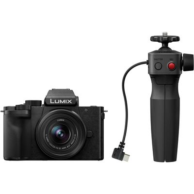 [Pachet] Panasonic Lumix G100D Kit 12-32mm F3.5-5.6 si Grip cu Trepied DMW-SHGR2 + Godox MoveLink II M1 Wireless + SanDisk Extreme PRO SD 128GB
