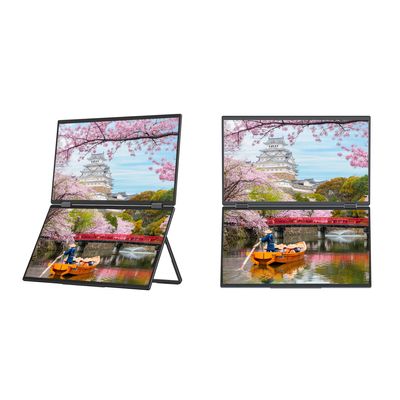 Japannext JN-DMD-IPS156F Monitor Portabil 15.6" Dual Screen LED IPS Full HD Negru