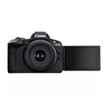CanonEOSR50AparatFotoMirrorlessKitCreatorcuObiectivRFS1845mmF4563ISSTMNegru