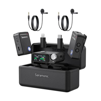 Resigilat: Saramonic Ultra Sistem Microfon Wireless 1RX si 2TX cu Lavaliere Negru - RS125083728-1