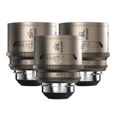 DZOFILM Arcana 32/45/75mm T2.1 1.5X Hybrid Anamorphic Set 3 Obiective Prime PL Metric