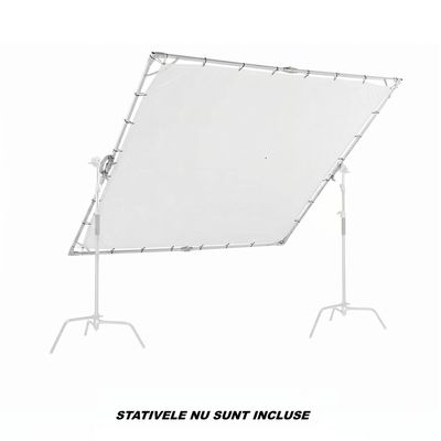 Fancier FC-024 Sistem Fundal Panza Translucid cu Rama Metalica 2.4 x 2.4m