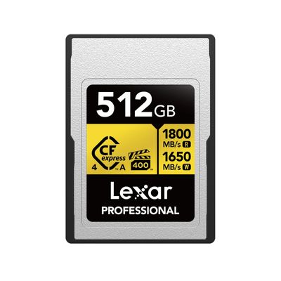 Lexar Professional Gold Card de Memorie CFexpress Tip A 4.0 512GB R1800/W1650