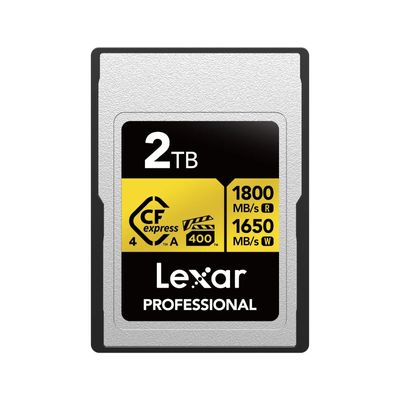 Lexar Professional Gold Card de Memorie CFexpress Tip A 4.0 2TB R1800/W1650