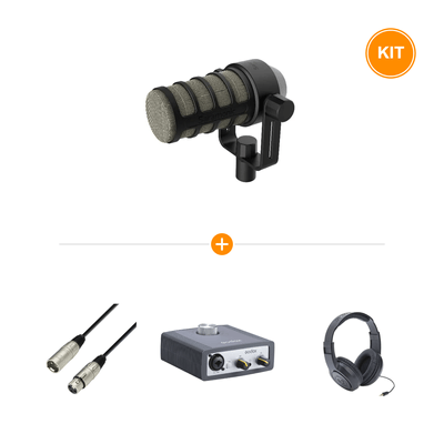 [Pachet] Studio cu Microfon Saramonic SR-BV1 + Cablu Adam Hall 3 STAR XLR 3 m + Interfata USB Godox AI2C + Casti Samson SR350
