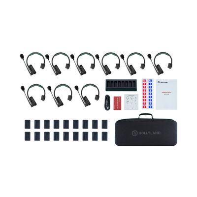 Hollyland Solidcom SE Pro Sistem Intercom Wireless Cu 9 Casti Single-Ear Noise Cancelling