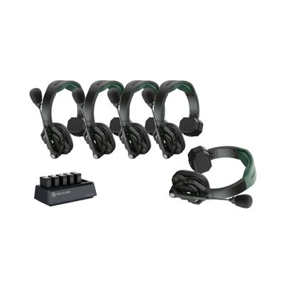 Hollyland Solidcom SE Pro Sistem Intercom 5 x Casti Single Ear Noise Cancelling