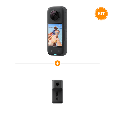 [Pachet] Insta360 ONE X3 + Insta360 Adaptor Microfon pentru X3