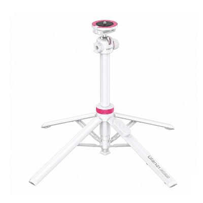 Ulanzi MT-44M Minitrepied si Selfiestick 2-in-1 Magnetic cu Filet 1/4" Alb