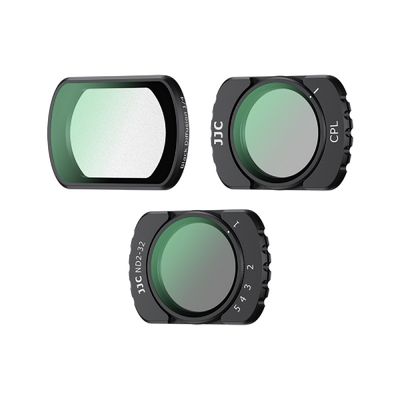JJC F-PK3 Set Filtre pentru DJI Osmo Pocket 4/3 CPL ND2-32 si Black Mist