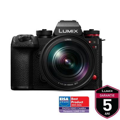 [Pachet] Panasonic Lumix S1R II Kit Obiectiv 24-105mm + Cod Upgrade V-Log DMW-SFU2