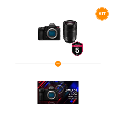 [Pachet] Panasonic Lumix S5IIX Kit Obiectiv 24-105mm + Cod Upgrade V-Log DMW-SFU2