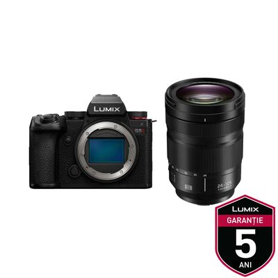 [Pachet] Panasonic Lumix S5IIX Kit Obiectiv 24-105mm + Cod Upgrade V-Log DMW-SFU2