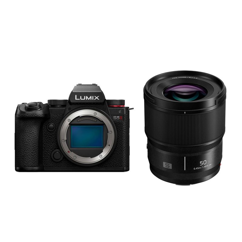 PanasonicLumixS5IIXKitAparatFotoMirrorlesscuObiectiv50mmF18