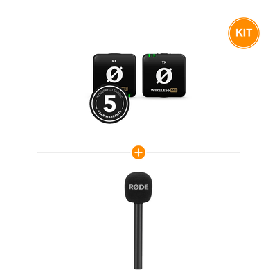 [Pachet] Rode Wireless ME  + Rode Interview GO Adaptor Handheld Negru