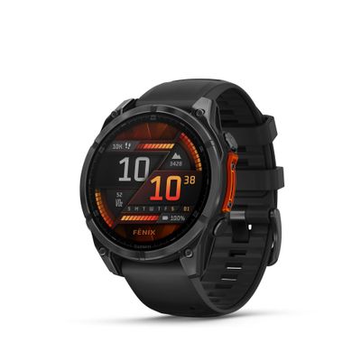 Resigilat: Garmin Fenix 8 AMOLED 47mm Smartwatch Glass Slate Gray Curea Negru - RS125080747-4