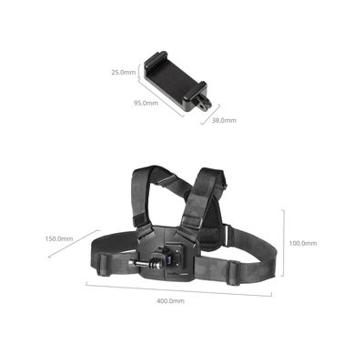 SmallRig 6308 Sistem Prindere pe Piept pentru Telefoane si Camere de Actiune