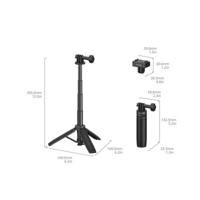 SmallRig 6151 Suport Selfie Stick pentru Insta360 X5 / Ace Pro / Ace Pro 2