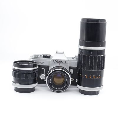 Canon FT + Canon 50mm F1.8 + Canon 35mm F2.5 + Canon 200mm F3.5 SH-1034571