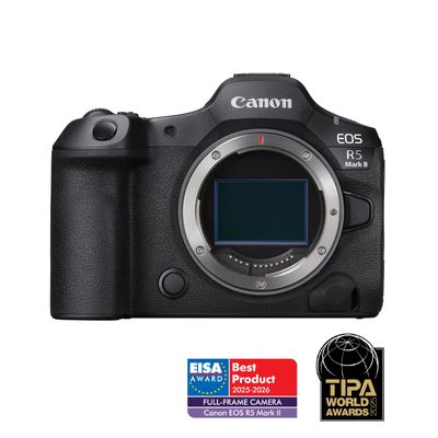 [Pachet] Canon EOS R5 Mark II + Kit Accesorii cu Rucsac + card CF128 + Trepied