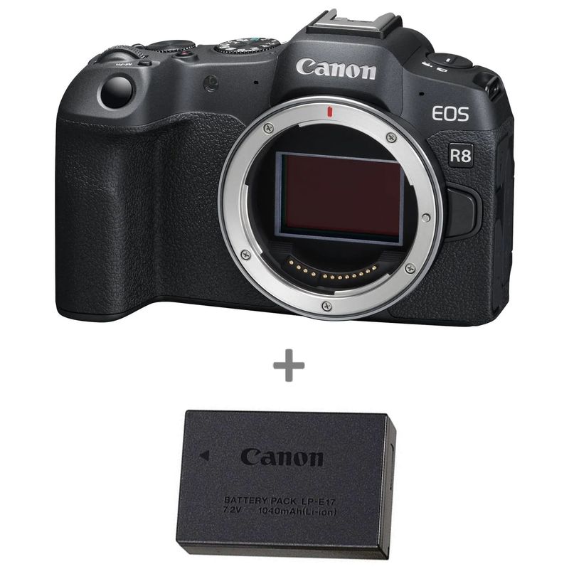 CanonEOSR8AparatFotoMirrorlessKitcuAcumulatorLPE17