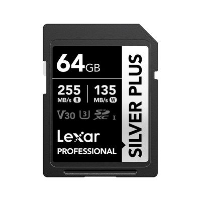 Lexar Professional Silver Plus Card de Memorie SDXC 1066x UHS-I/U3 R255/W135 (V30) 64GB