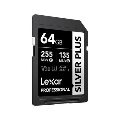 Lexar Professional Silver Plus Card de Memorie SDXC 1066x UHS-I/U3 R255/W135 (V30) 64GB