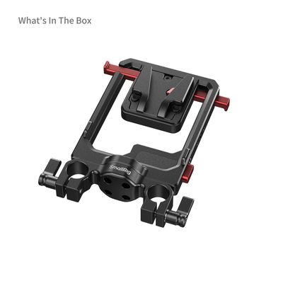 SmallRig 6273 Placa Rotativa pentru Bateriile V-Mount si Clema Dubla pentru Tija de 15 mm