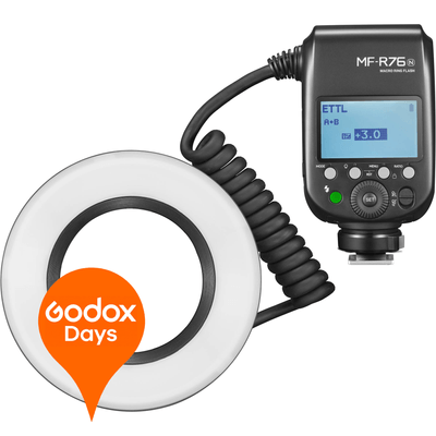 Godox MF-R76N Blit Macro Ring Light pentru Nikon