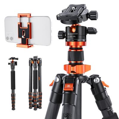 KentFaith D255C4+BH-28L Trepied Foto Carbon 10kg 173cm