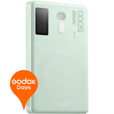 Godox MA5R Lampa LED RGB cu Power Bank Verde