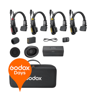 Godox SkyTalk Air 4S Sistem Intercom Wireless 4 Utilizatori 2.4Ghz
