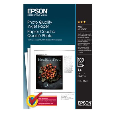 Epson Photo Quality InkJet Paper S041061 Hartie Foto A4 100 coli