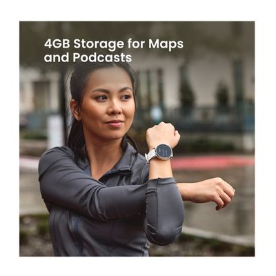 Amazfit Active 3 Premium Ceas Smartwatch Auriu/Alb