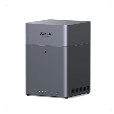Ugreen DH4300 Plus NAS Procesor ARM A76+A55 8 nuclee 2.0 GHz 8GB LPDDR4X 4-Bay-uri port 2.5G, 4K HDMI NFC