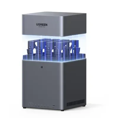 Ugreen DH4300 Plus NAS Procesor ARM A76+A55 8 nuclee 2.0 GHz 8GB LPDDR4X 4-Bay-uri port 2.5G, 4K HDMI NFC
