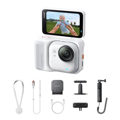 Resigilat: Insta360 GO Ultra Camera Sport de Actiune Creator Bundle Arctic White - RS125091659-1