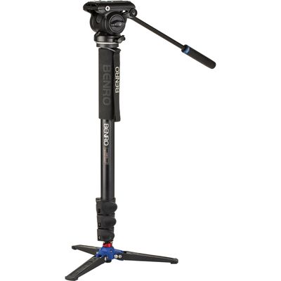 Resigilat: Benro A48F Classic Monopied din Aluminiu Cap Video Fluid S4PRO - RS125064774-1