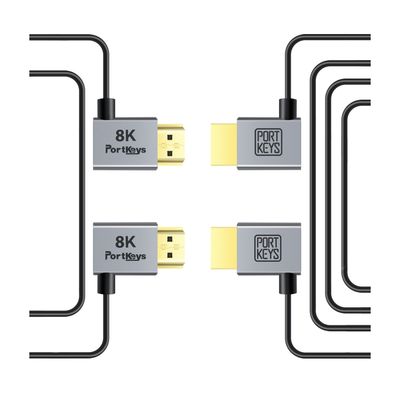 PortKeys Cablu HDMI 8K A-A Combo 1m + 0.3m