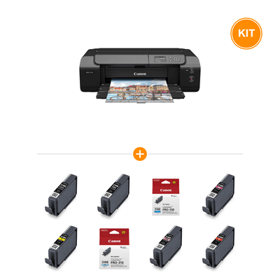 [Pachet] Canon PRO-310 imagePROGRAF A3+ Imprimanta Foto Profesionala + 10 Cartuse Cerneala Canon
