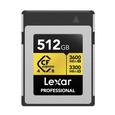 Resigilat: Lexar Professional Gold Card de Memorie CFexpress 4.0 Tip B 512GB R3600/W3300 - RS125084070-2