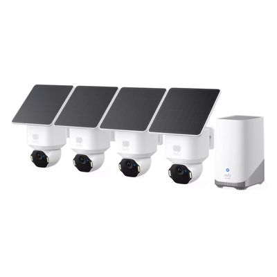 Anker eufy SoloCam E42 Sistem Supraveghere 4 Camere 4K + HomeBase S380 + Panouri Solare
